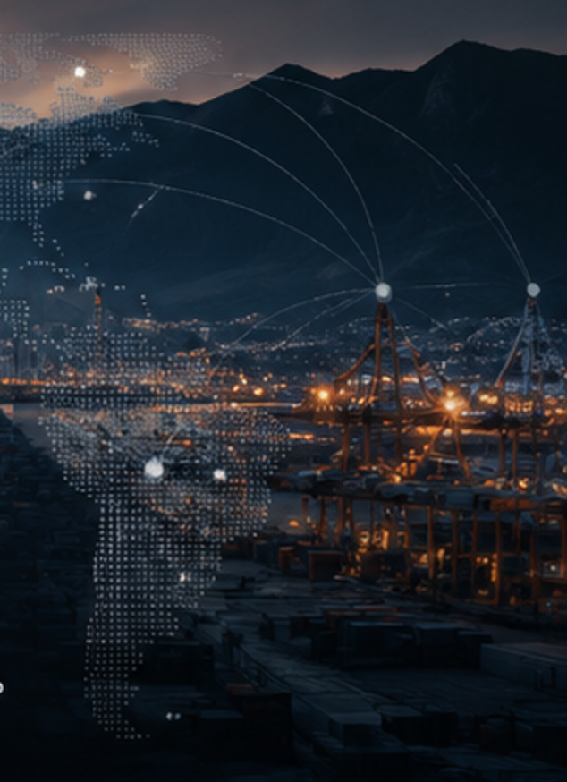 Night port with connected network across the Americas
