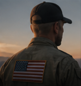 Veteran in uniform